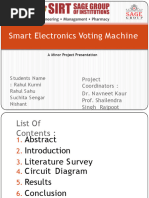 Electronics Voting Machine