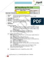 Determination of Dextrose