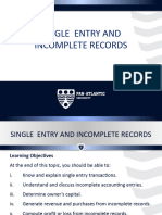 A3 Incomplete Records and Single Entry