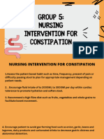 Nursing Intervention For Constipation