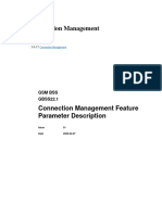 Connection Management Feature Parameter Description