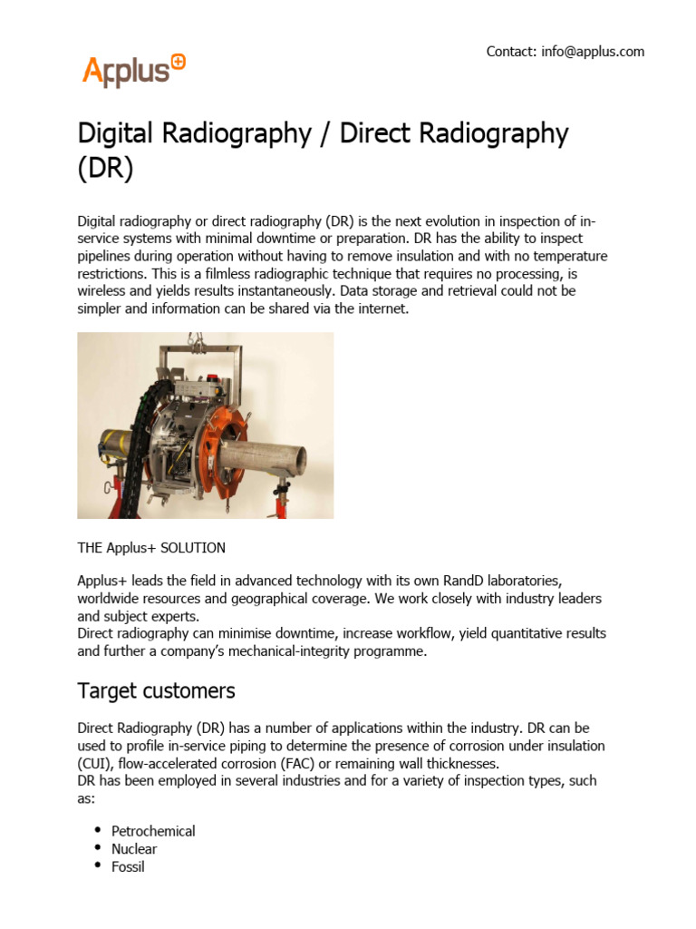 Industrial Direct Radiography Benefits | PDF | Art | Computers