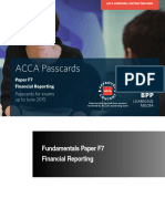 ACCA F7 - Financial Reporting INT UK Passcards