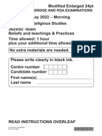 Oxford Cambridge and Rsa Examinations: © OCR 2022 (601/8594/6) DC (ST) 316590