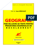 Geografie Fise de Lucru Si Teste Pentru Pregatirea Examenului de Bacalaureat I Marculetpdf PDF Free