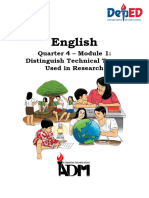 English10 Mod1 Distinguish Technical Terms Used in Research Final