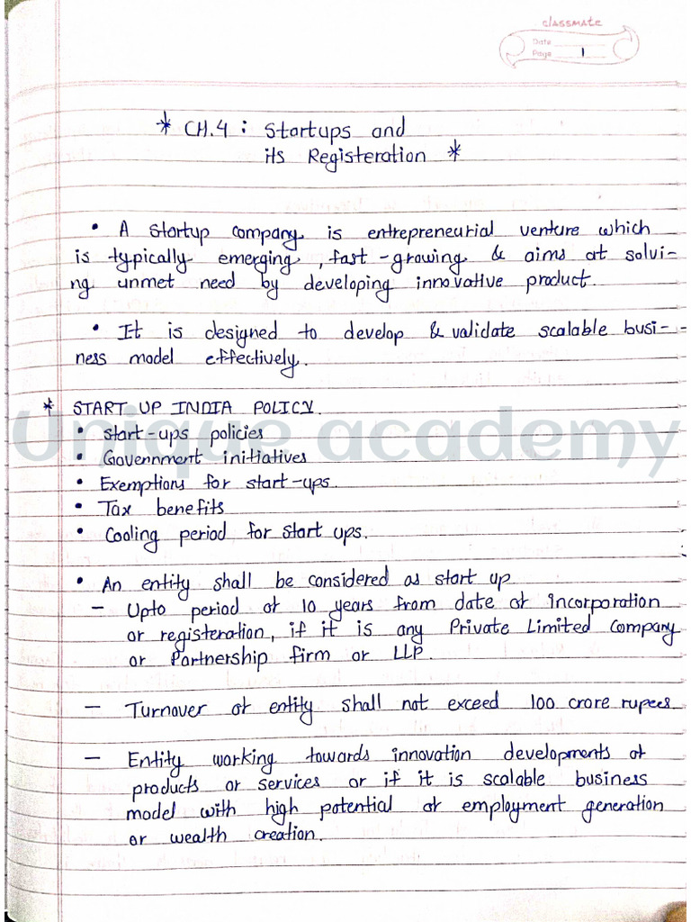 Sbill Ch 4 Handwritten Notes Pdf