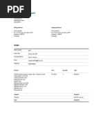 Optical Invoice Format Sample | PDF