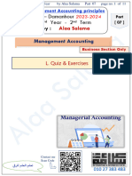 FCES - Damanhour 3 Year - 2 Term: Management Accounting