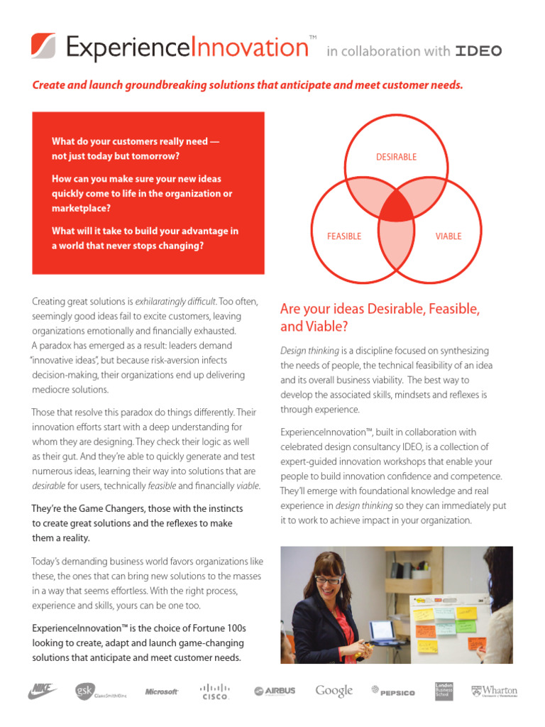 Ei Overview New Pdf Innovation Design Thinking