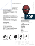 Audix Fireball Specifications