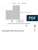 Rectangular Hollow Sections Sizes Weight - Bits of Steel Supplies