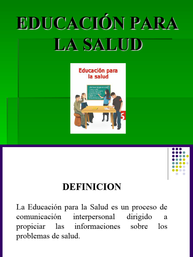 Educacion Para La Salud Resumen Pdf Educación Para La Salud