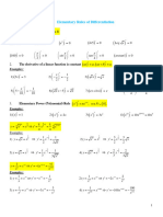 Derivatives Rules Examples