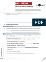 Worksheet For Advanced E. Exerc. Scents in Consumer 'Products