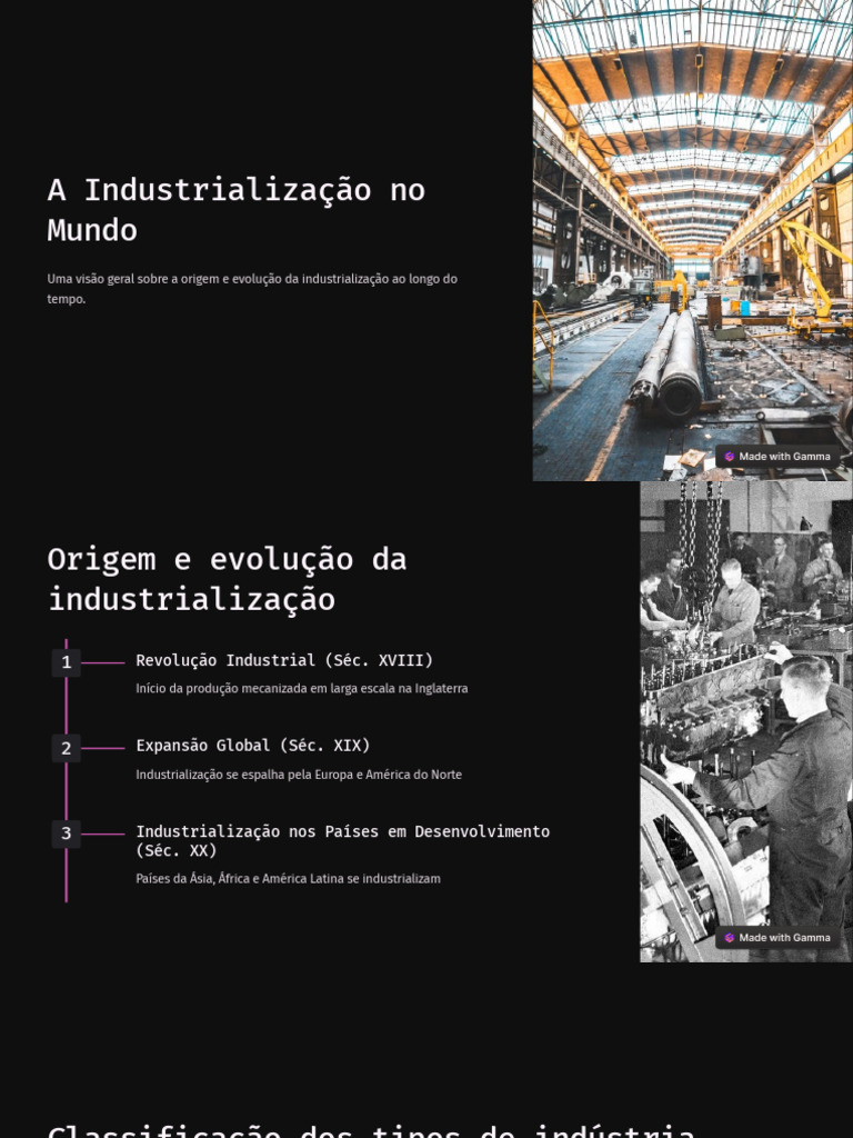 Evolução da Industrialização Global | PDF | Revolução Industrial ...