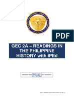 GEC 2A Readings in The Philippine History IPED PRMSU Module