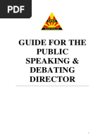 Directors Guide Public Speaking and Debating