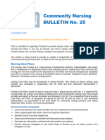 Bulletin 25 Nursing Care Plans