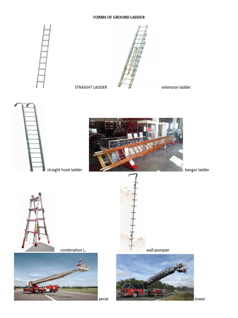 Types of Ground Ladders Explained | PDF