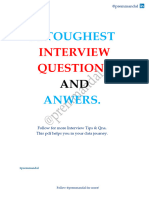 Toughest Interview Questions With Answers
