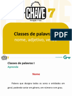 Classes Palavras Nome Adjetivo Verbo