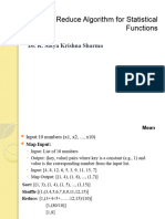 Map Reduce Algorithm For Statistical Function