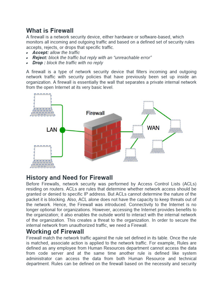 What is Firewall | PDF | Firewall (Computing) | Computer Network