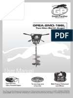 Green Panther Earth Auger 2 Men Op GP 2m With Power Head 14 GP 2m 2