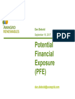 Potential Financial Exposure (PFE) : Dan Diebold