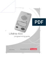 Tunstall Lifeline 400 Programming Guide