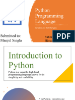 Python Variable and Its Data Types
