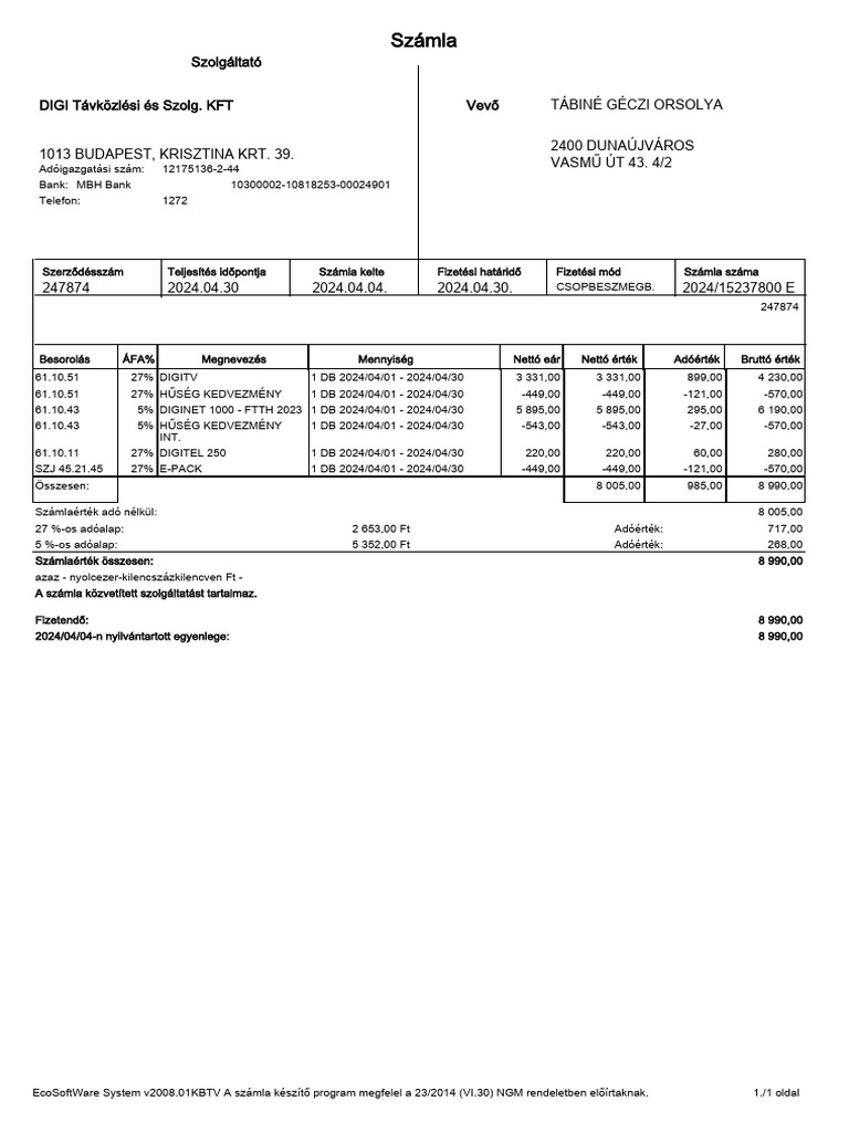 2024-15237800 e - Invoice | PDF