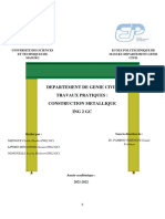 Rapport de Construction Métallique