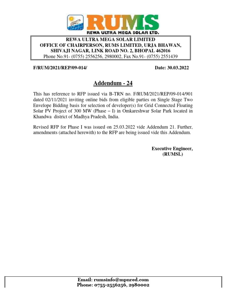 2022-03-30 Addendum 24 Amendment To RFP | PDF | Accountant | Fiscal Year