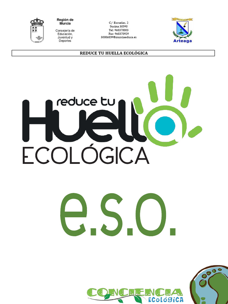 Oumaima Mahradi - ¡Reduce Tu Huella Ecológica. | PDF | Agua | Tierra