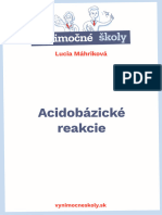 Protolytické Reakcie 1