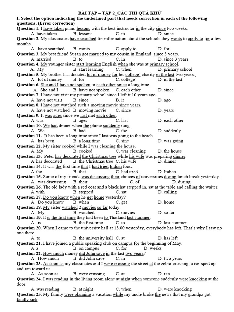 TAP 2Past Tenses PDF
