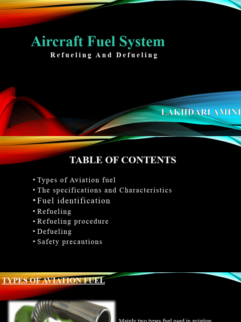 Aircraft Fuel System: Refueling & Defueling Guide | PDF | Aerial ...
