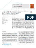 A Study On Daylighting Metrics Related To The Subjective Evaluation of