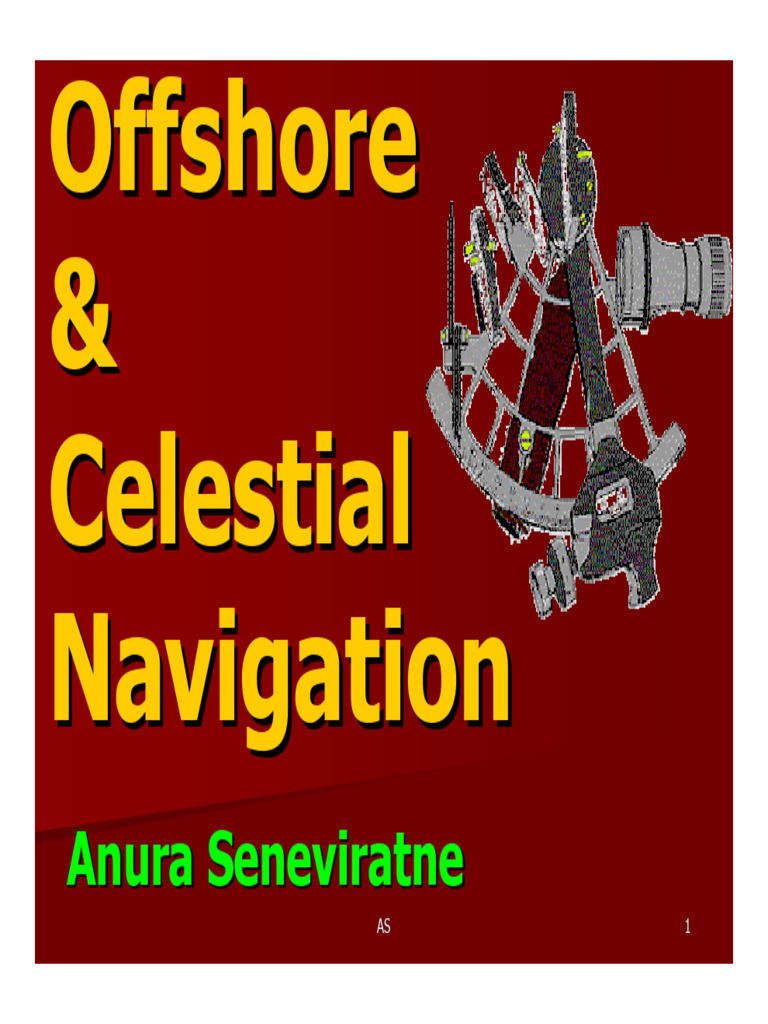 Offshore Celestial Navigation Guide | PDF | Latitude | Equator