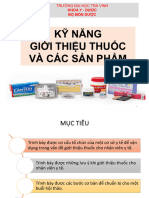 B8. Kỹ Năng Giới Thiệu Thuốc Và Các Sản Phẩm