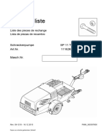 Putzmeister SP11 TMR Wykaz Części Zamiennych