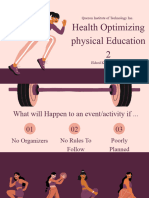 Beige and Purple Illustrated Physical Education Physical Fitness Educational Presentation