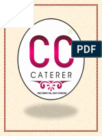 CC Caterer Sample Menu