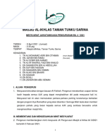 Masjid Al-Ikhlas Taman Tunku Sarina: Mesyuarat Jawatankuasa Pengurusan Bil 4 / 2021