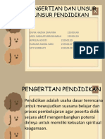 Pengertian Dan Unsur Unsur Pendidikan