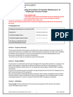 Vacuum Pump Maintenance Sop Template