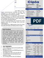 Cipla Equity Research Report