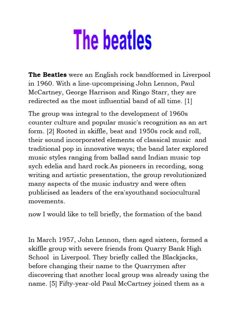 Brandabur Raluca Andreea | PDF | The Beatles | Rock Music